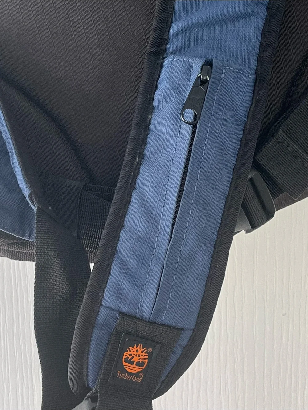 Timberland One Strap Sling Bag Blue &  Black Travel Casual